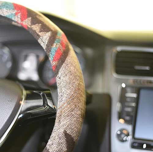 Universal 15inch Ethnic Style Baja Blanket Steering Wheel Cover - Image 2