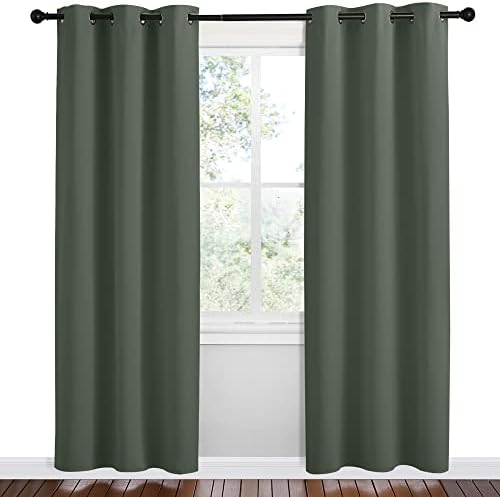 NICETOWN Dark Mallard Blackout Curtains - Image 2