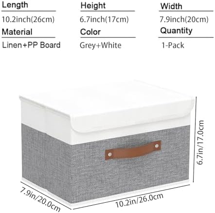 Yawinhe Collapsible Storage Boxes, 10.2x7.9x6.7in - Image 5