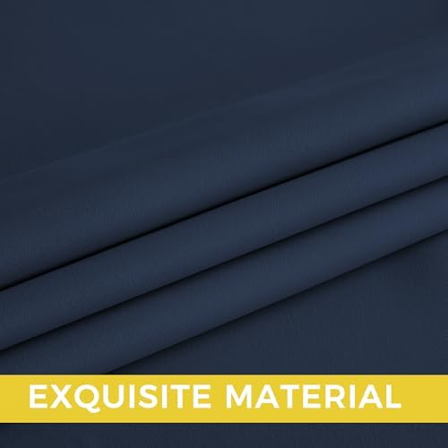 NICETOWN Navy Blue Blackout Draperies Heat Insulated Curtain 95 inch - Image 5