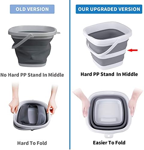 Collapsible Bucket, 5L 1.3Gallon Small Cleaning Mop Buckets - Image 3
