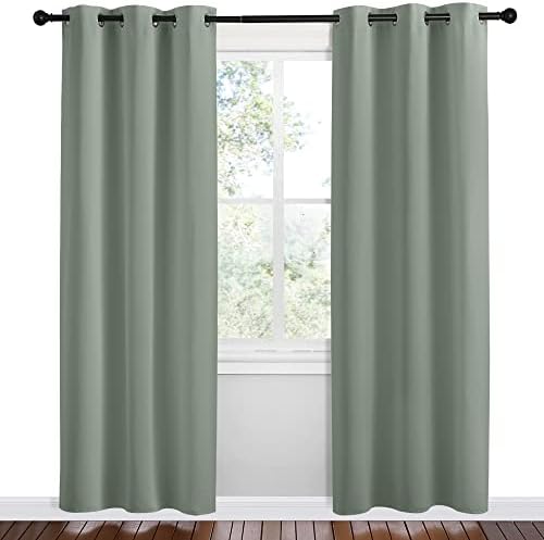 NICETOWN Sage Green Blackout Curtains - Image 2
