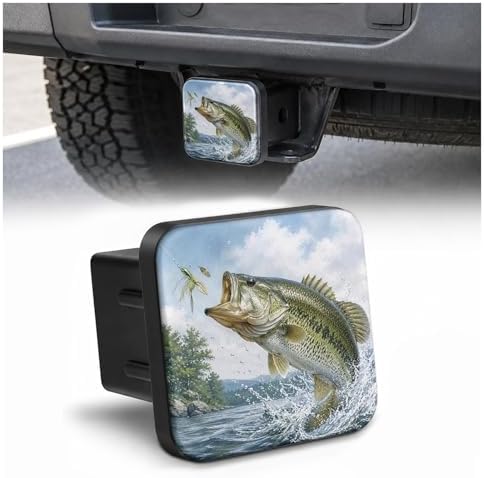 Trailer Hitch Covers Bass Fishing, Heavy Duty 2 Inch Hitch Cover by Unknown