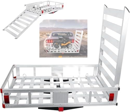 48”x30”x9” Trailer Hitch Cargo Carrier by Unknown