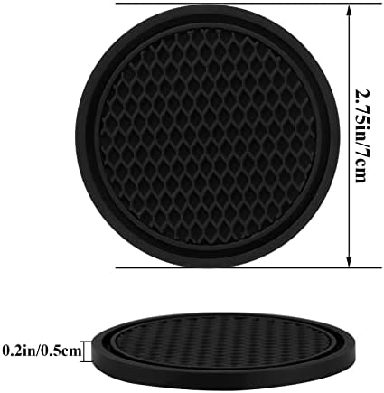 4 Pack Car Coasters, 2.75inch Universal Non-Slip Car Cup Holder Coaster - Image 2