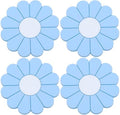 4-Pack Car Cup Holder Coaster Inserts, Daisy Shape, 2.75 Inch Non-Slip Silicone by MEAJOO