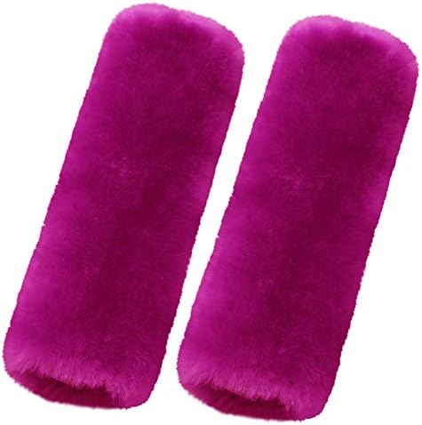 OGLAND 2 Pack Sheepskin Car Seat Belt Cover Pads | Wool Seatbelt Cushions by OGLAND