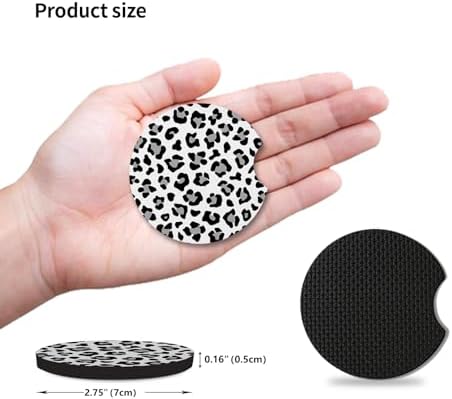 Leopard Print Car Coasters, Cute Car Assecories - Image 4
