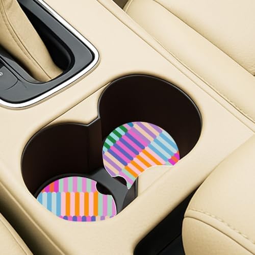 Ceramic Car Coasters – Absorbent Car Cup Holder Coaster Set - Image 3