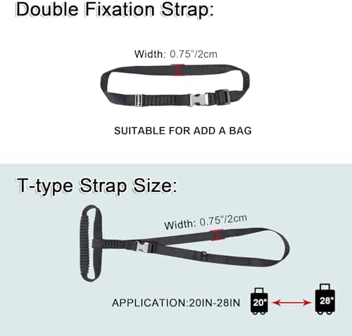 Vigorport Luggage Straps, Metal Luggage Connector Straps - Image 3