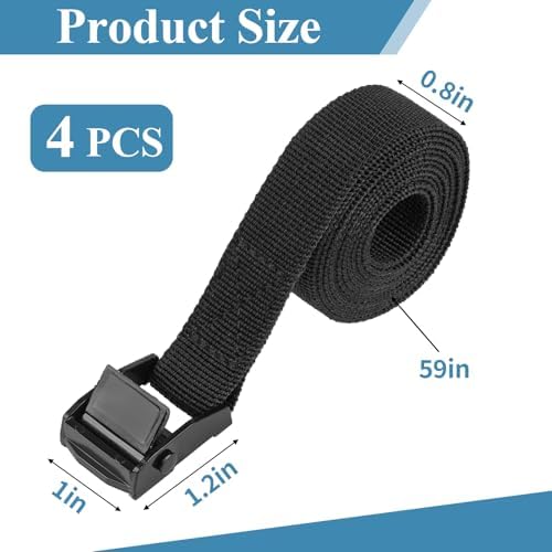 PEASUG Tie Down Straps, 4 Pack Lashing Straps - Image 2
