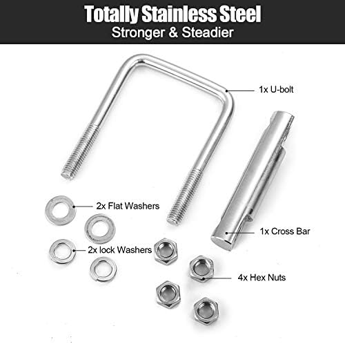 CZC AUTO Hitch Clamp Stainless Steel Anti-Rattle Stabilizer 2 Inch - Image 3