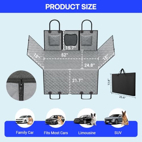 Waterproof Hammock Dog Car Seat Cover - Image 2