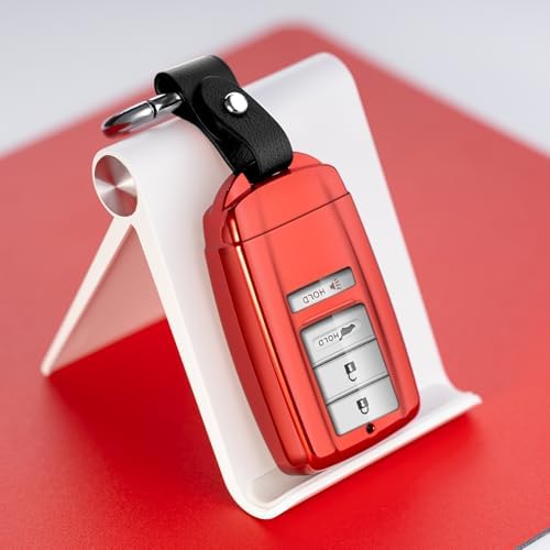 Compatible with Acura Key Fob Cover Key Chain TLX RLX NSX RDX MDX ILX PLX Red - Image 6