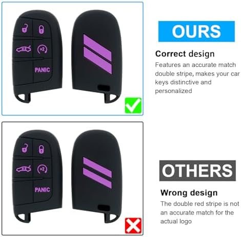 Key Fob Cover for Dodge Accessories 5 Button Key Fob Case - Image 2