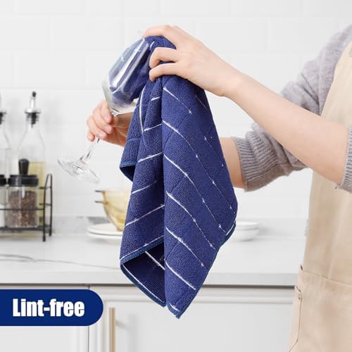 Homaxy Microfiber Kitchen Towels and Dishcloths Sets, 16 Pack - Image 4