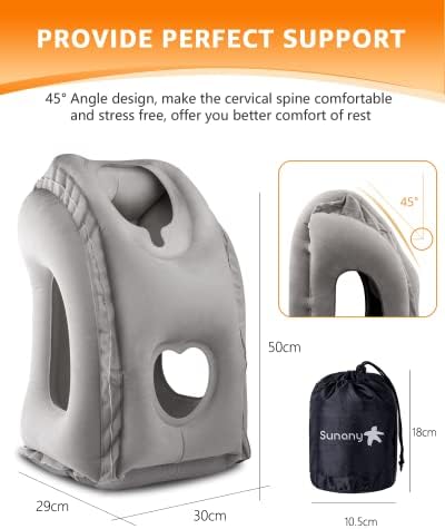 Sunany Travel Pillow, Inflatable Neck Pillow Used - Image 5