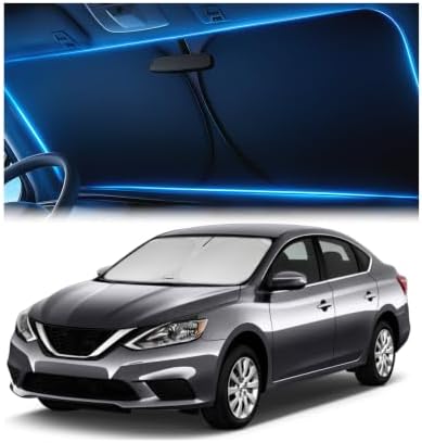 Magnelex Windshield Sun Shade for Nissan Sentra 2013-2019, Foldable Car Window by Magnelex
