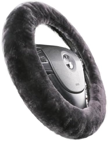 OGLAND Fuzzy Sheepskin Car Steering Wheel Cover by OGLAND