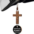 Christian Gifts for Men, Daily Bible Verse Cross for Car Mirror Hanging by DINIZON