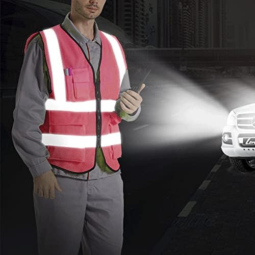 XIAKE Reflective Safety Vest for Men & Women High Visibility Class 2 Vest - Image 3
