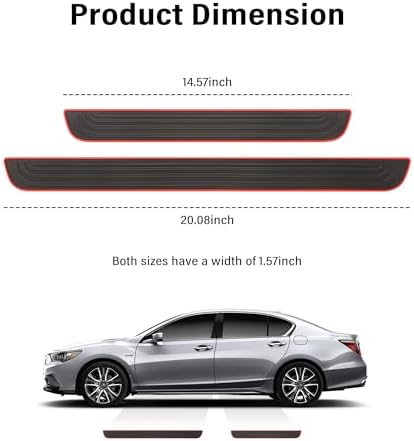 4PCS Car Door Sill Protector, Anti-Scratch & Waterproof Car Door Sills Scratch - Image 2