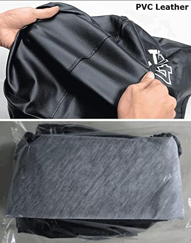Spare Tire Wheel Cover PU Leather Black - Image 5