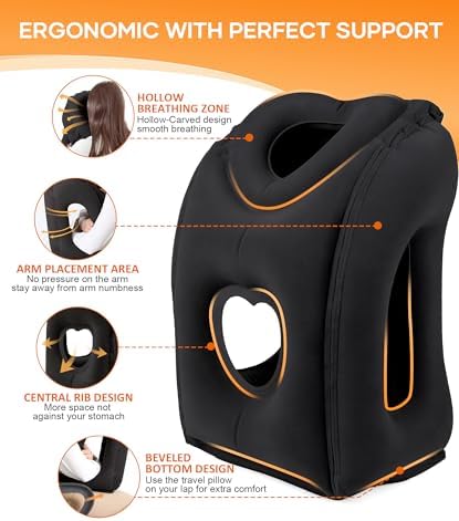 Sunany Travel Pillow, Upgraded Plane Pillow - Image 3
