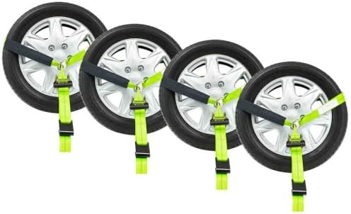 Mytee Products 4 Pack 2" x 96" Car Tie Down Straps - Image 2