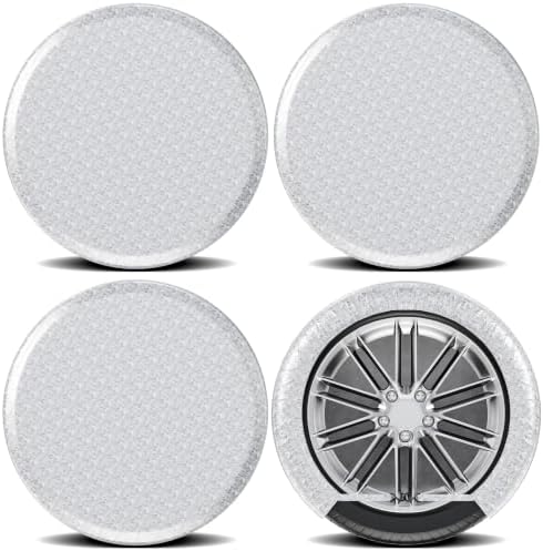 MOONET Oxford Fabric Tire Covers Sliver 4-Pack, by Moonet