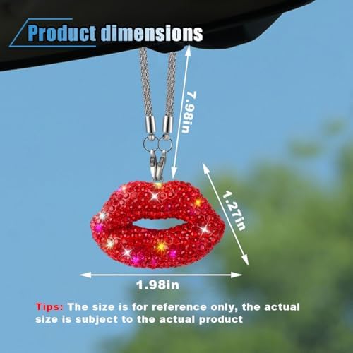 Bling Lip Diamond Car Hanging Accessories - Image 2
