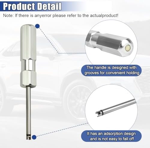 Valve Core Removal Tool, 4.3" Heavy Duty No Scratch Long Tire Valve Stem - Image 3