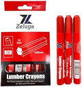 Zeluga 4.7in. x 0.47in. Hex Shape Industrial Lumber Marking Crayons by Zeluga