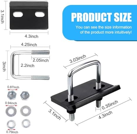 Hitch Tightener Anti Rattle Clamp, Heavy Duty Hitch Stabilizer - Image 2