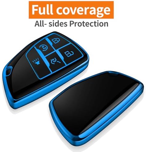 Soft Key Fob Cover with Keychain, 2021-2026 Chevy GMC Smart Key Protector - Image 3