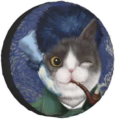Funny Cat Spare Tire Cover Wheel Protectors by Ovitssrk