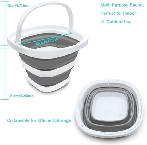 CHILDLION Collapsible Bucket 5L, Foldable Mop Bucket Car Wash Buckets - Image 4