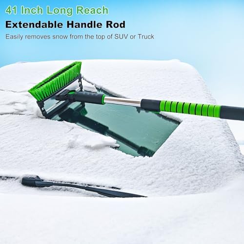 SEAAES 41 Inch Snow Brush and Ice Scraper - Image 2