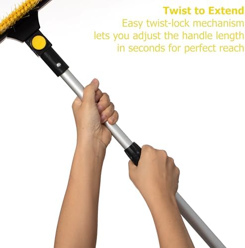 Gardenised 30-43" Extendable Aluminum Snow Brush - Image 5