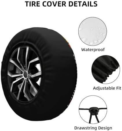 Graffiti Spare Tire Cover Waterproof Wheel Cover 16 Inch Universal Fit - Image 5