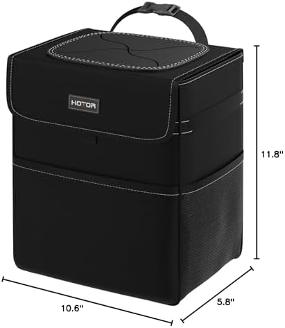 HOTOR Car Trash Can, Leak-Proof Car Organizer, 3.5-Gallon - Image 2