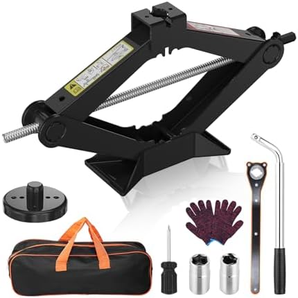 Scissor Car Jack Kit for Tesla & SUV – 2.5 Ton by HEKIRISTONS