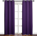 NICETOWN Triple Weave Blackout Curtains, 42 x 84-in, Royal Purple by NICETOWN