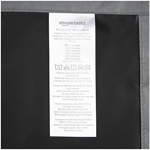 Amazon Basics Portable Energy Saving Noise Reducing Blackout Curtain Shade - Image 5