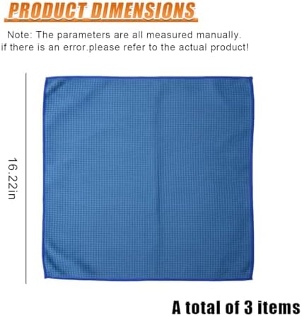 Craedli 3PCS Waffle Weave Microfiber Towel, 16 × 16 Inch Soft Absorbent - Image 2