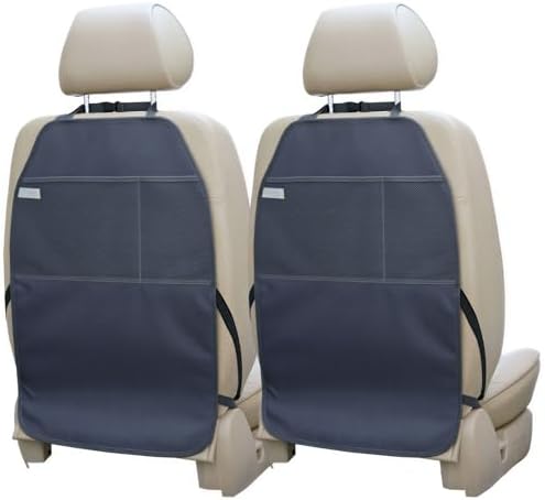 Viaviat Car Seat Protector Large Kick Mat 2 Pack Durable Water Resistant Auto by Viaviat