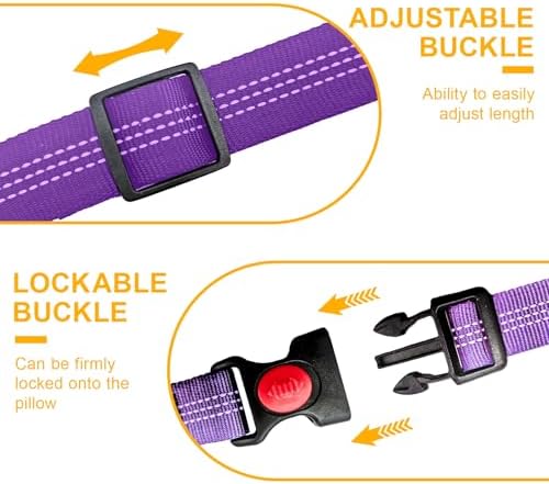 2-Pack Dog Car Seat Belt, 3-in-1 Headrest-Mounted Dog Seatbelt - Image 6