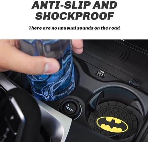 Cup Holder Insert Coaster for Batman DC Fans, Anti Slip Car Cup Coaster - Image 2