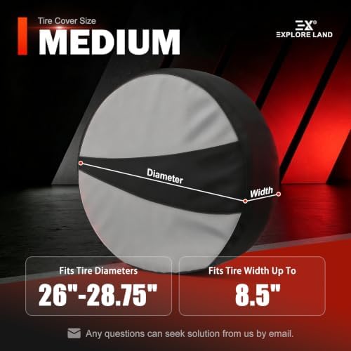 Explore Land Tire Covers 4 Pack Fit Tire Diameters 26"-28.75" - Image 2