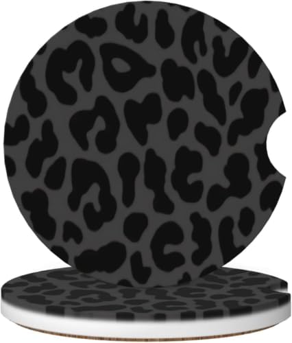 2PCS Absorbent Ceramic Car Coasters by Unknown